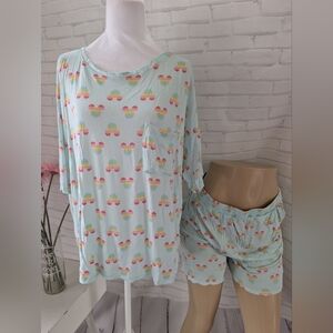 Disney Mickey Print Pajama Set
